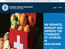 Tablet Screenshot of hospitalcaterers.org